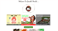Desktop Screenshot of gandhiworld.in